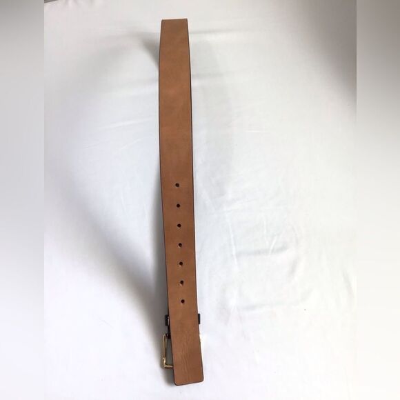 MICHAEL Michael Kors Black Synthetic Patent Leather Logo MK Belt Size Medium - Picture 6 of 11